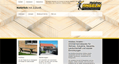 Desktop Screenshot of holzbau-anselm.de